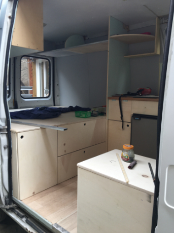 amenagement d'un forgon en van